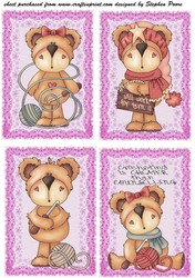 4 Crochet bear toppers