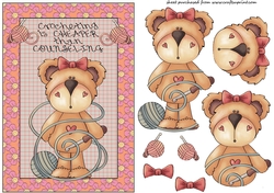 Crochet bear card front 1(American spelling)