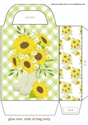 Sunflowers gift bag A