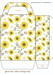 Sunflowers gift bag 4