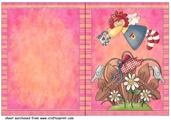Garden angel cut and fold card 2