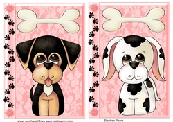 2 Cute puppy card fronts 2