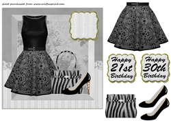 Black 21/30 fashion card front