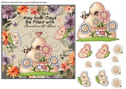 Butterflies and bees may your days card front