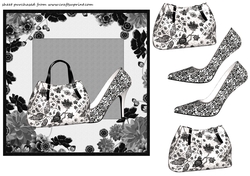 Mono handbag and shoe card front