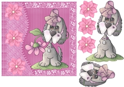 Pink Poppy pooch card front