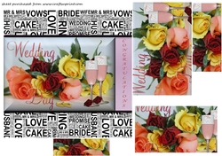 Wedding Day pyramid card front