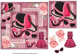 Pink all about the fashion card front