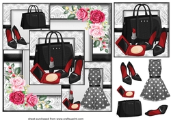 Black all about the fashion card front