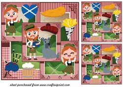 3 All about Scotland card fronts/toppers 2