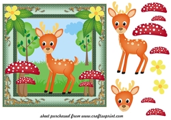 All about the woodland card front 1