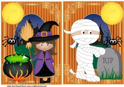 2 Halloween card fronts 2