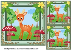 3 All about the woodland card fronts/toppers 1