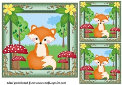 3 All about the woodland card fronts/toppers 2
