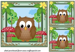 3 All about the woodland card fronts/toppers 4