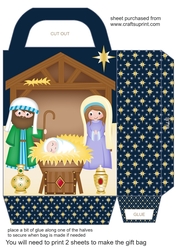 Nativity scene gift bag 1