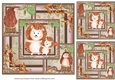 3 All about the hedgehogs card fronts/toppers