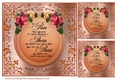 3 Rusty rose card front/toppers with verse 2
