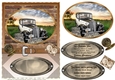 Framed vintage car card front 10(n)