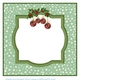 Red and Green Christmas bauble insert
