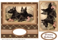 Vintage Scottish Terriers card front 14