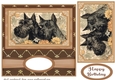 Vintage Scottish Terriers card front 15