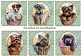 6 Floral pup in basket toppers 11