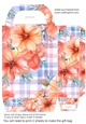 Floral gingham gift bag 1