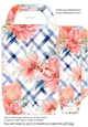 Floral gingham gift bag 5