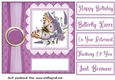 Lavender butterfly panel card front 2