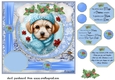 All about the Christmas pup card front 3