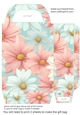 Pastel daisies gift bag 2