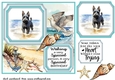 Scottish terrier on the beach card front (new) 4