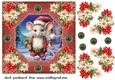 Poinsettia mouse card front 2