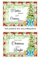 2 5x7 aprox Christmas sentiment toppers/inserts 1