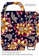 Glitter floral gift bag 1