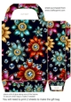 Glitter floral gift bag 2