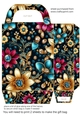 Glitter floral gift bag 3