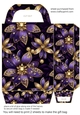 Glitter floral gift bag 4