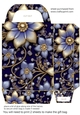 Glitter floral gift bag 5