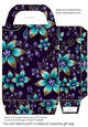 Glitter floral gift bag 6