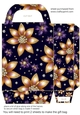 Glitter floral gift bag 7