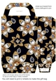 Glitter floral gift bag 8