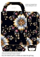 Glitter floral gift bag 9
