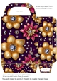 Glitter floral gift bag 10