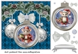 Christmas bauble mouse card front