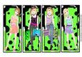 4 Green Teenage Girl Bookmarks or Dl Toppers
