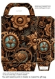 Floral steampunk gift bag 4