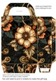Floral steampunk gift bag 7