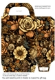 Floral steampunk gift bag 11